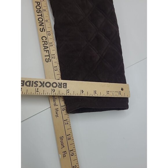 Lauren Ralph Lauren Jacket Women's Size Small Equestrian Soft Quilted Suede - Picture 7 of 9